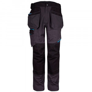 Pantaloni de lucru cu buzunar toc Portwest T702, gri